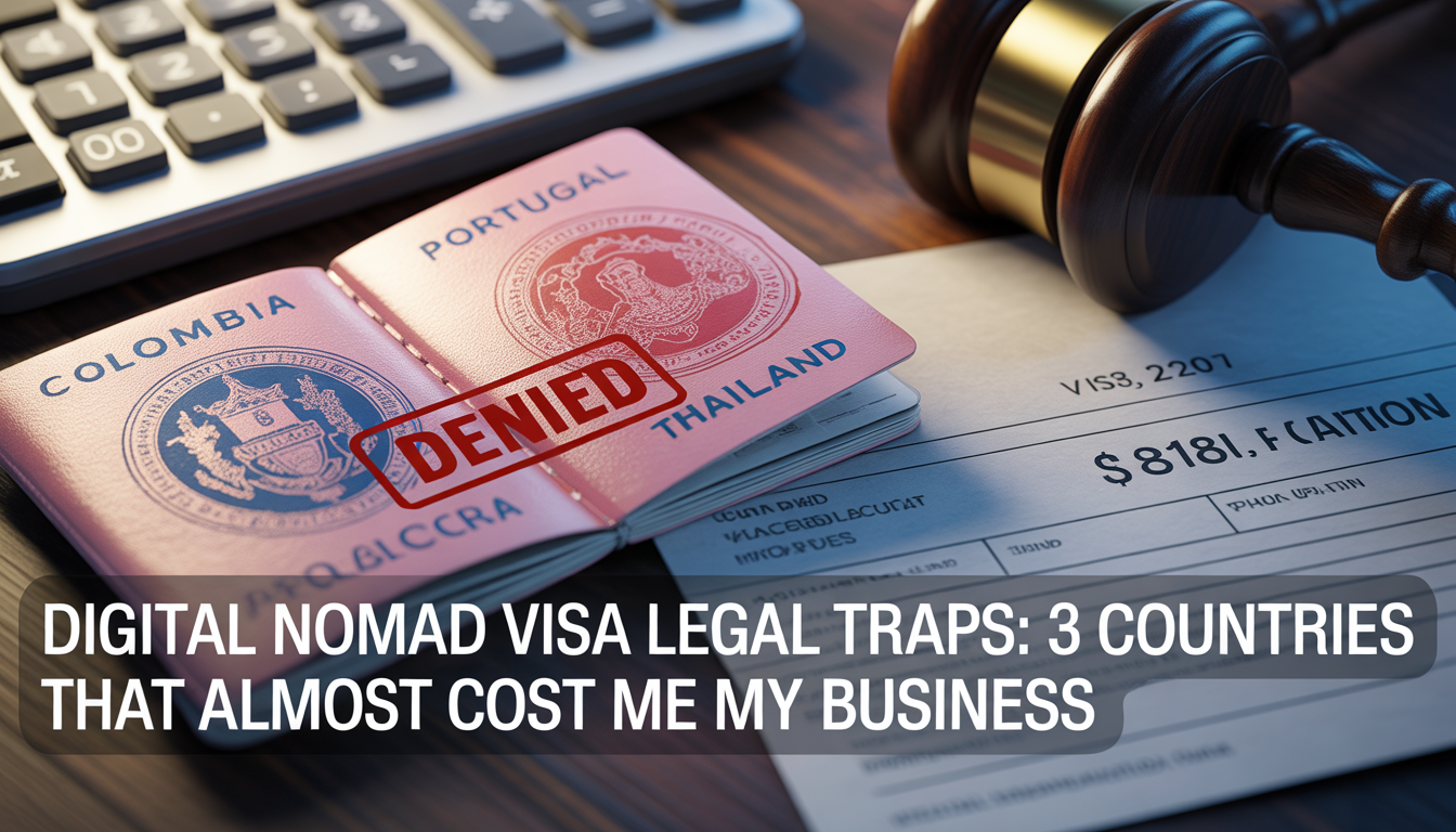 Digital Nomad Visa Legal Traps: 3 Countries That Almost Cost Me My Business