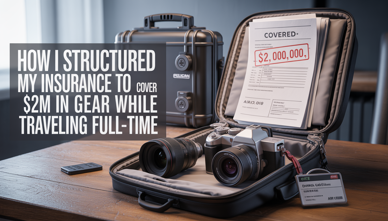 How I Structured My Insurance to Cover $2M in Gear While Traveling Full-Time