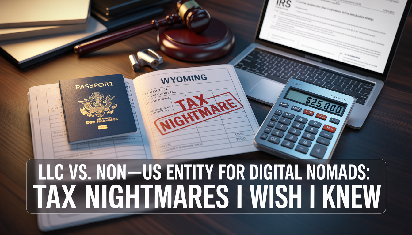 LLC vs. Non-US Entity for Digital Nomads: Tax Nightmares I Wish I Knew