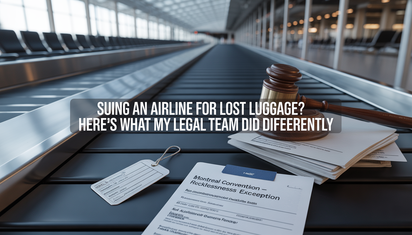 Suing an Airline for Lost Luggage? Here’s What My Legal Team Did Differently