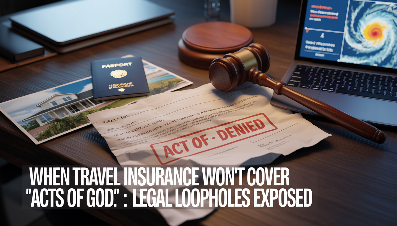 When Travel Insurance Won’t Cover ‘Acts of God’: Legal Loopholes Exposed
